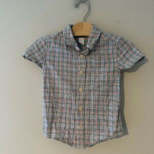 $12 ADD ON Tea Collection plaid button-down shirt 3Y Zara Janie and Jack H&M Gap